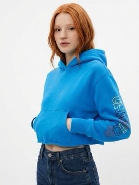 Champion Vibrant Blue Hoodie with Logo